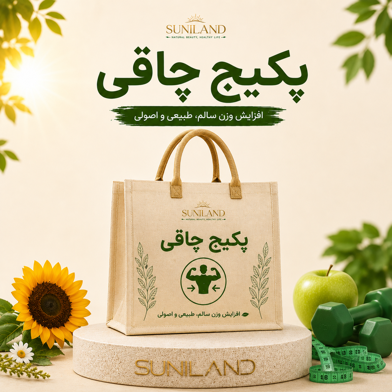 پکیج چاقی ۳۰ روزه سانیلند برای کمک به افزایش ۸ تا ۱۰ کیلوگرم وزن بهصورت طبیعی و اصولی