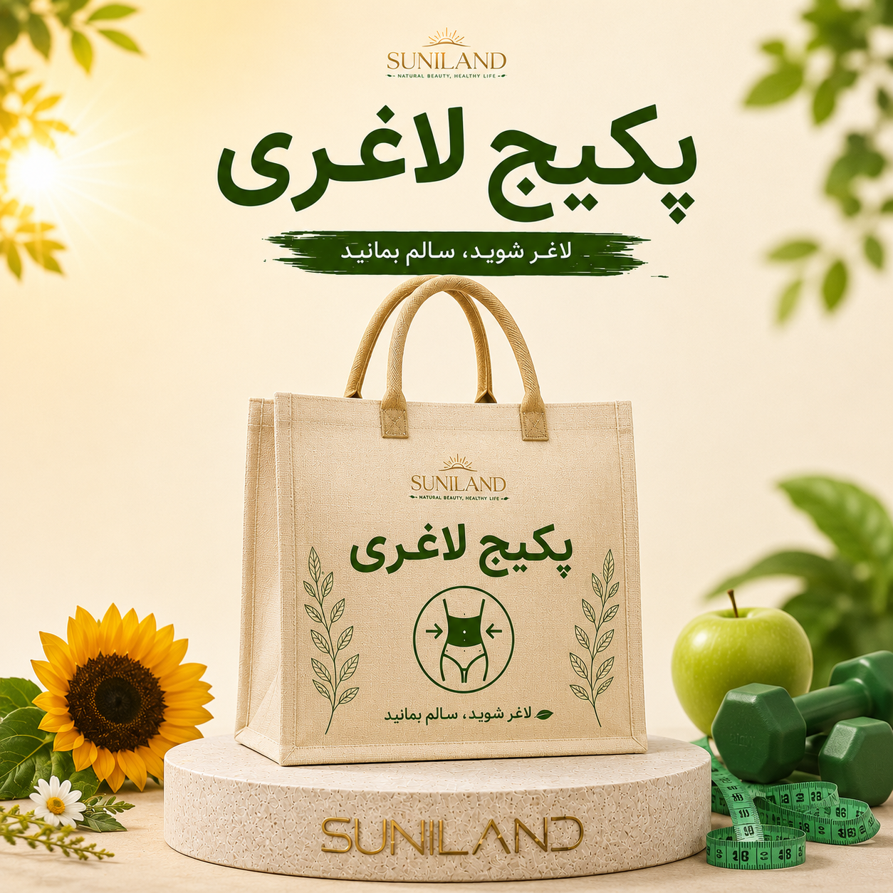 پکیج لاغری ۶۰ روزه سانی‌لند برای کمک به کاهش ۱۲ تا ۱۸ کیلوگرم وزن و کاهش سایز طبیعی